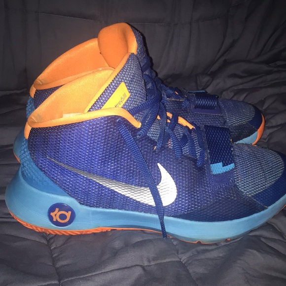 Nike KD Trey 5 III Basketball Shoes Blue & Orange - Picture 2 of 5